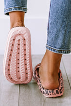Load image into Gallery viewer, Leopard Print Thick Sole Slip On Slippers