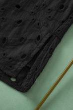 Load image into Gallery viewer, White Flower Embroidered Hollow-out Puff Sleeve Blouse