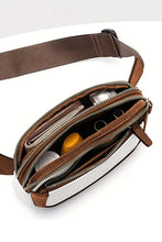 Load image into Gallery viewer, White Adjustable Strap Mini PU Leather Crossbody Bag