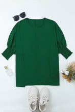 Load image into Gallery viewer, White Smocked Wrist Shift Top