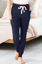 Load image into Gallery viewer, Gray Drawstring Waist Pocketed Joggers