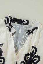 Load image into Gallery viewer, Beige Western Geometric Print 3/4 Sleeve Loose Midi Dress