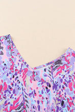 Load image into Gallery viewer, Sky Blue Loose Painted Floral Tee