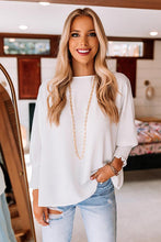 Load image into Gallery viewer, White Smocked Wrist Shift Top