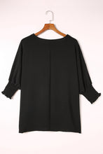 Load image into Gallery viewer, White Smocked Wrist Shift Top