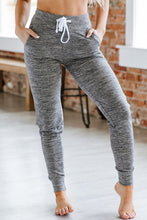 Load image into Gallery viewer, Gray Drawstring Waist Pocketed Joggers