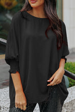 Load image into Gallery viewer, White Smocked Wrist Shift Top