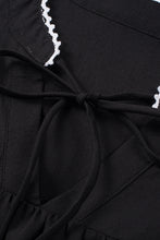 Load image into Gallery viewer, Mineral Red Floral Embroidered Puff Sleeve Split Neck Blouse