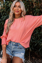 Load image into Gallery viewer, White Smocked Wrist Shift Top