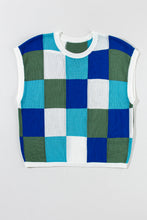 Load image into Gallery viewer, Grapefruit Orange Color Block Cap Sleeve Sweater