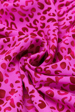Load image into Gallery viewer, Rose Red Leopard Print Ruffled Trim Tiered Maxi Dress