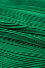 Load image into Gallery viewer, Dark Green Wavy Textured Mock Neck Cap Sleeve Top