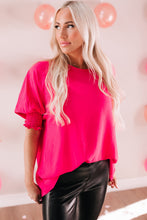 Load image into Gallery viewer, White Smocked Wrist Shift Top