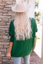 Load image into Gallery viewer, White Smocked Wrist Shift Top