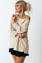 Load image into Gallery viewer, White Smocked Wrist Shift Top