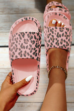 Load image into Gallery viewer, Leopard Print Thick Sole Slip On Slippers