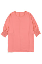 Load image into Gallery viewer, White Smocked Wrist Shift Top