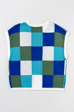 Load image into Gallery viewer, Grapefruit Orange Color Block Cap Sleeve Sweater