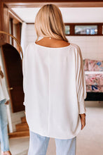 Load image into Gallery viewer, White Smocked Wrist Shift Top