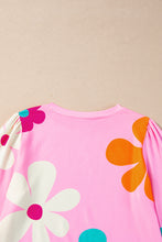 Load image into Gallery viewer, Rose Cute Flower Print Bracelet Sleeve Top