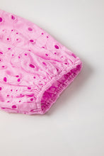 Load image into Gallery viewer, White Flower Embroidered Hollow-out Puff Sleeve Blouse