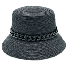 Load image into Gallery viewer, Black Chain Black Bucket Hat