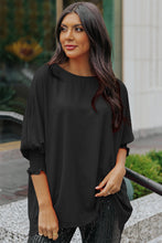 Load image into Gallery viewer, White Smocked Wrist Shift Top
