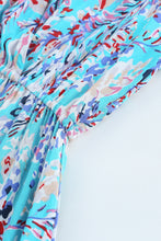 Load image into Gallery viewer, Rose Wrap V Neck Floral Maxi Dress