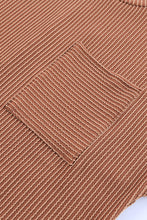 Load image into Gallery viewer, Blue Striped Ribbed Knit T-shirt Shift Dress