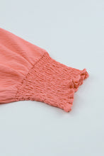 Load image into Gallery viewer, White Smocked Wrist Shift Top