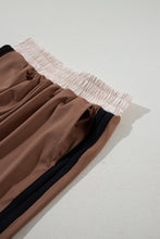 Load image into Gallery viewer, Strawberry Pink Color Block Detail Casual Two-piece Set