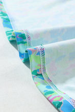 Load image into Gallery viewer, Sky Blue Loose Painted Floral Tee