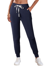 Load image into Gallery viewer, Gray Drawstring Waist Pocketed Joggers
