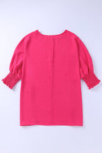 Load image into Gallery viewer, White Smocked Wrist Shift Top