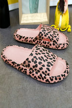 Load image into Gallery viewer, Leopard Print Thick Sole Slip On Slippers