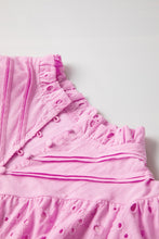 Load image into Gallery viewer, White Flower Embroidered Hollow-out Puff Sleeve Blouse