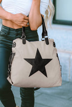Load image into Gallery viewer, Beige Casual Five-pointed Star Canvas Tote Bag