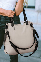 Load image into Gallery viewer, Beige Casual Five-pointed Star Canvas Tote Bag