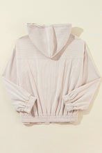 Load image into Gallery viewer, Real Teal Corduroy Drawstring Hooded Pocket Zip Up Jacket