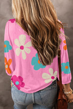 Load image into Gallery viewer, Rose Cute Flower Print Bracelet Sleeve Top