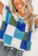Load image into Gallery viewer, Grapefruit Orange Color Block Cap Sleeve Sweater