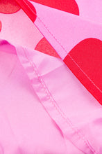 Load image into Gallery viewer, Rose Floral Puff Sleeve Frill Neckline Blouse