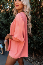 Load image into Gallery viewer, White Smocked Wrist Shift Top