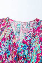 Load image into Gallery viewer, Rose Wrap V Neck Floral Maxi Dress