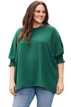 Load image into Gallery viewer, White Smocked Wrist Shift Top