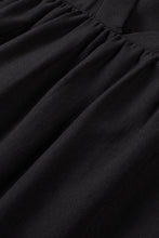 Load image into Gallery viewer, Mineral Red Floral Embroidered Puff Sleeve Split Neck Blouse