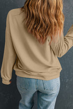 Load image into Gallery viewer, Khaki Halloween Floral Pumpkin Graphic Drop Shoulder Sweatshirt
