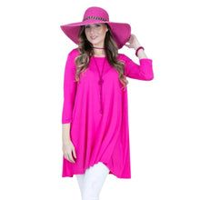 Load image into Gallery viewer, Small Fuchsia Scoop Neck Tunic