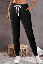 Load image into Gallery viewer, Gray Drawstring Waist Pocketed Joggers