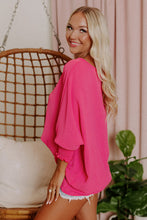 Load image into Gallery viewer, White Smocked Wrist Shift Top
